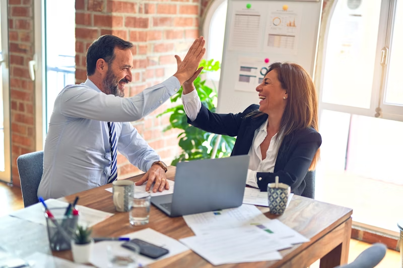 Professional team collaboration